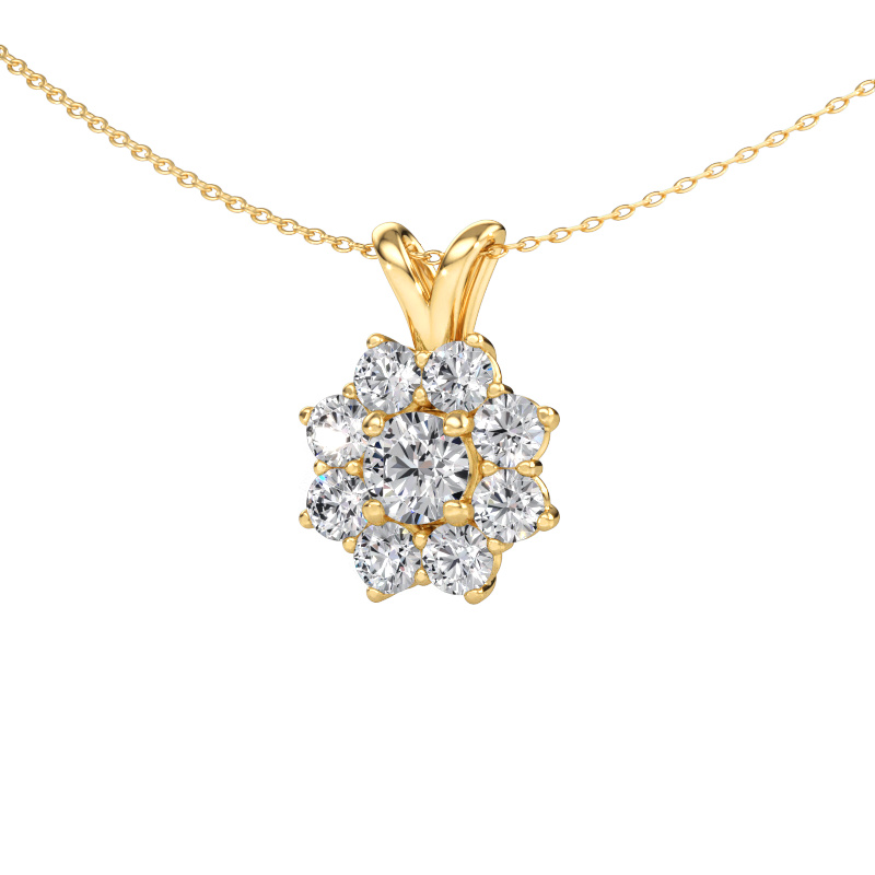 Bild av Hänge Carolyn 585 gult guld Diamant 2.30 crt