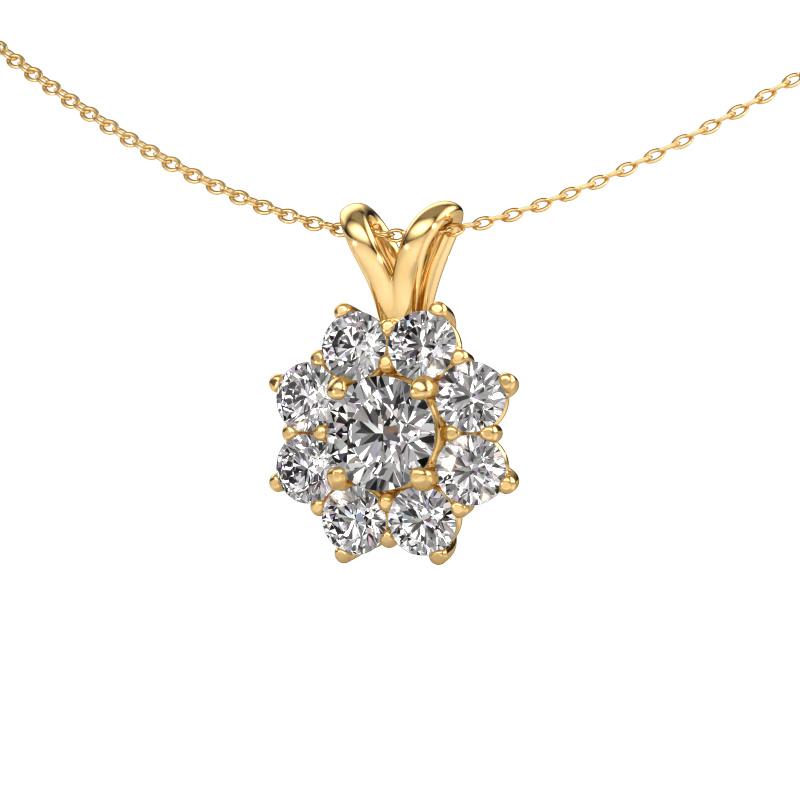 Image of Pendant Carolyn 585 gold Diamond 3.00 crt
