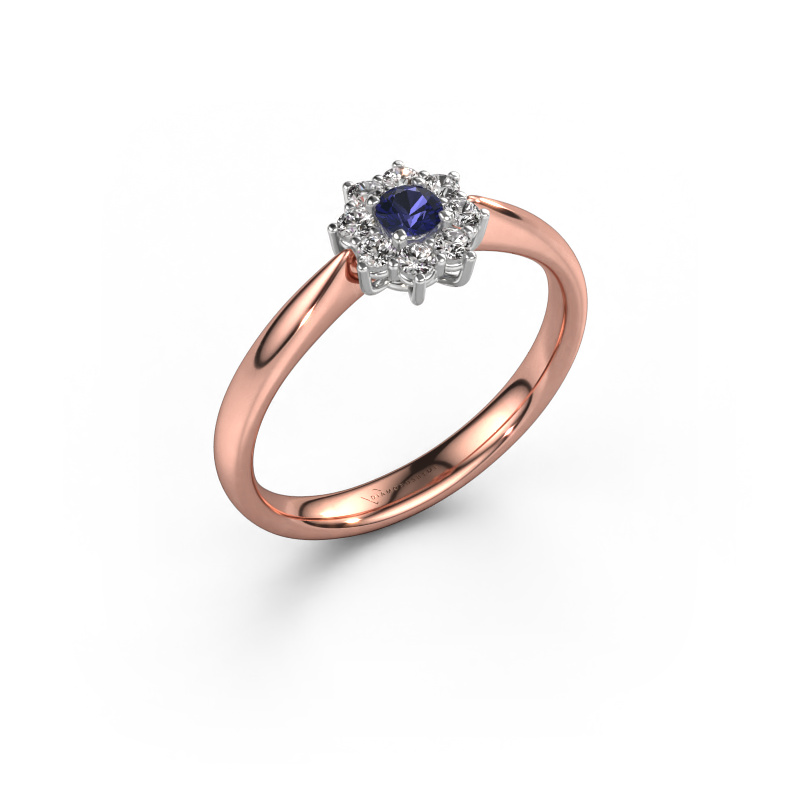 Image of Engagement ring Carolyn 1 585 rose gold Sapphire 3 mm