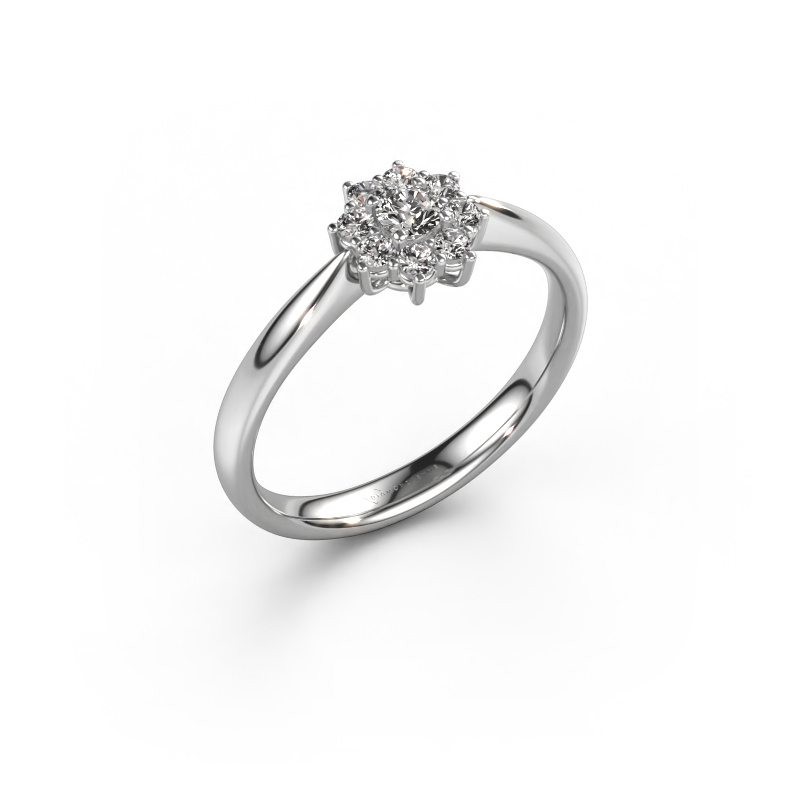 Image of Engagement ring Carolyn 1 585 white gold Diamond 0.26 crt