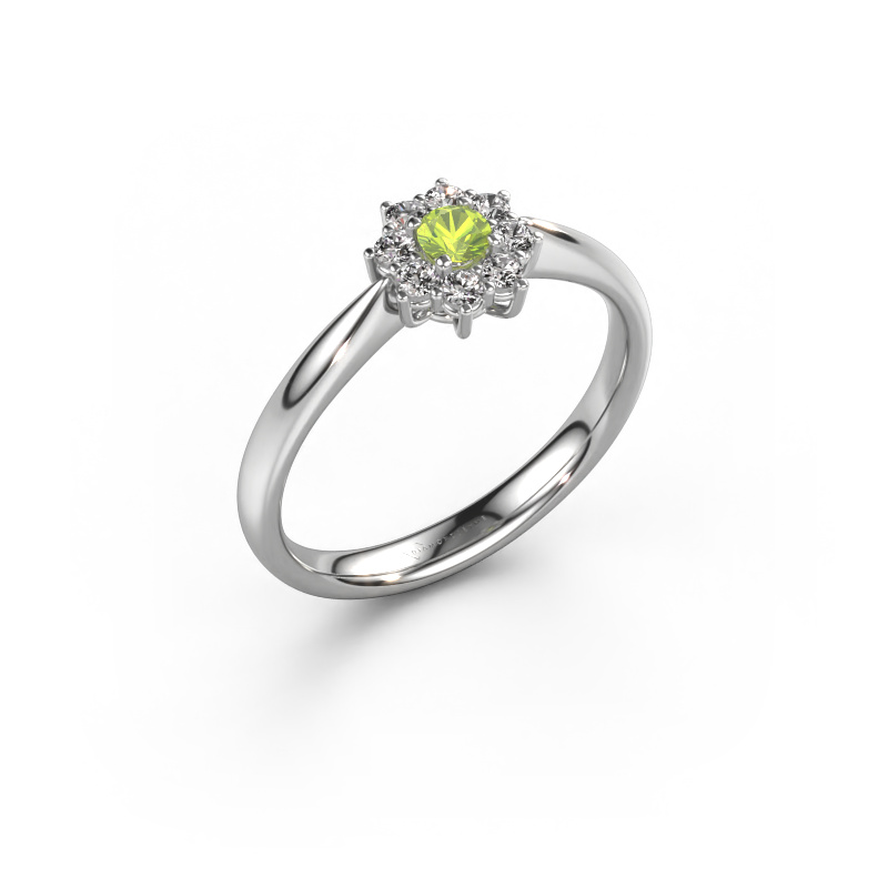 Bild von Verlobungsring Carolyn 1 585 Weißgold Peridot 3 mm