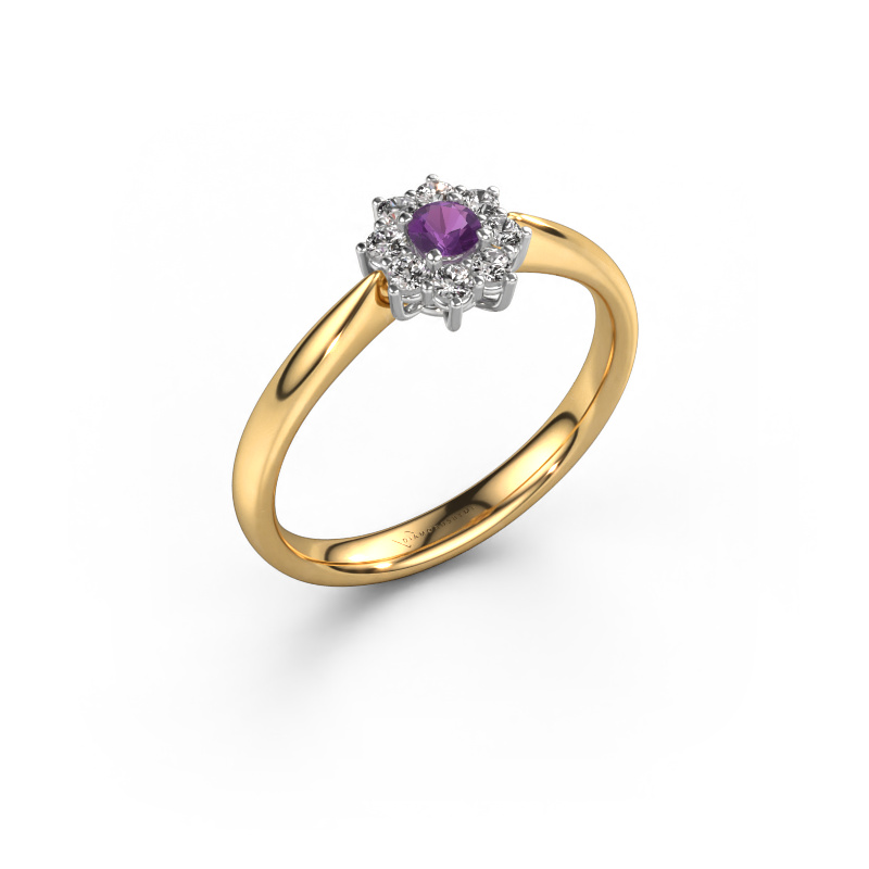 Image of Engagement ring Carolyn 1 585 gold Amethyst 3 mm