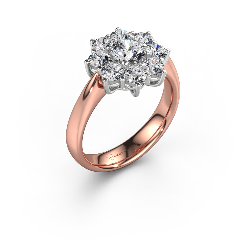 Image of Engagement ring Carolyn 1 585 rose gold Diamond 1.46 crt