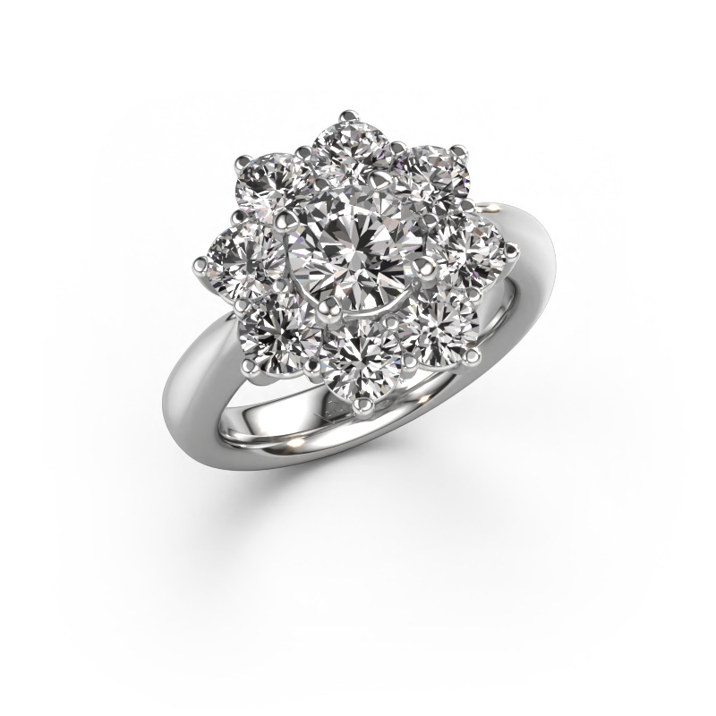 Image of Engagement ring Carolyn 1 585 white gold Diamond 3.00 crt