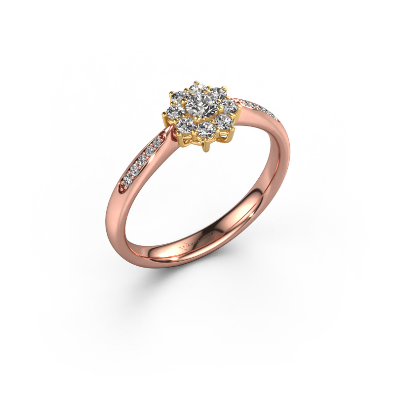 Bild von Verlobungsring Carolyn 2 585 Roségold Diamant 0.29 crt