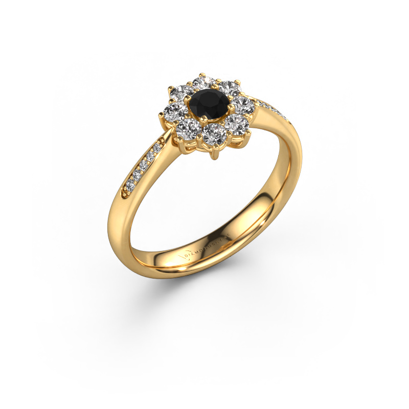 Image de Bague de fiançailles Carolyn 2 585 or jaune Diamant noir 0.578 crt