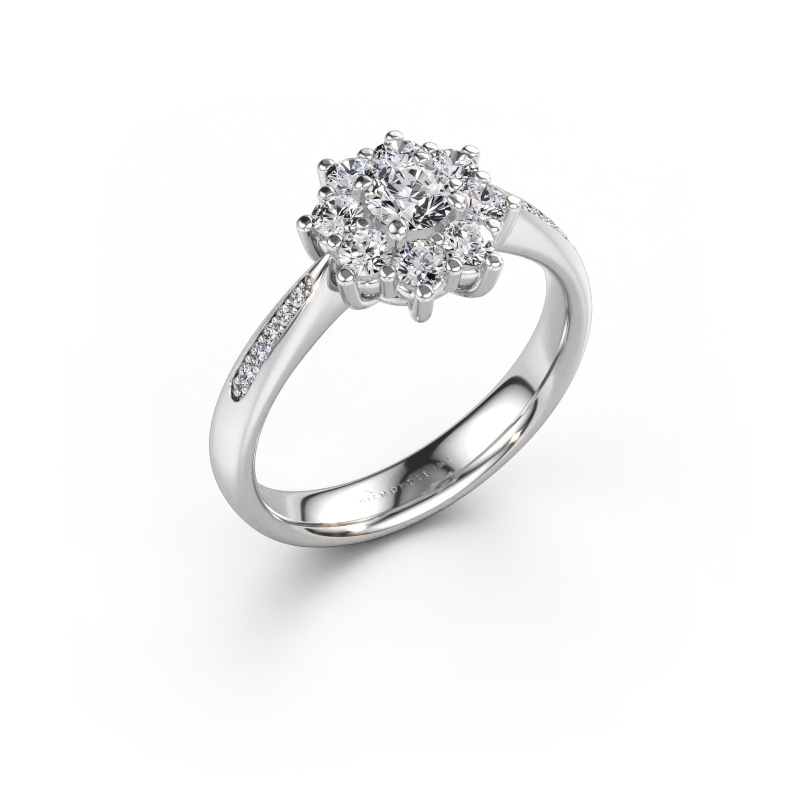 Bild av Förlovningsring Carolyn 2 585 vitt guld Diamant 0.728 crt