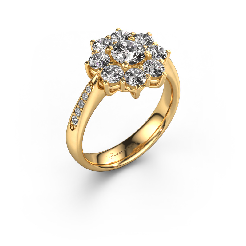 Image of Engagement ring Carolyn 2 585 gold Diamond 1.518 crt