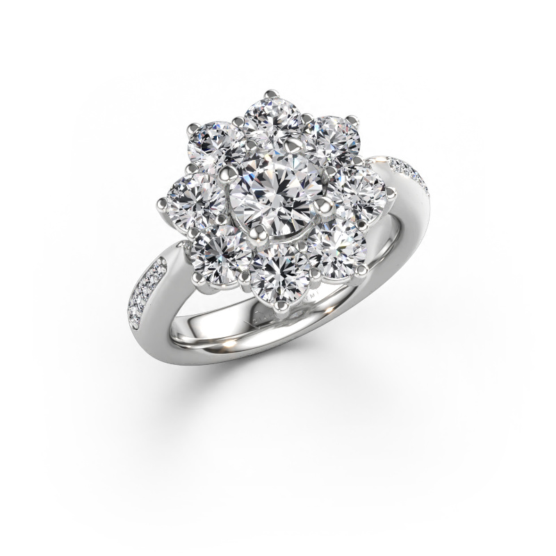 Bild av Förlovningsring Carolyn 2 585 vitt guld Labbodlad diamant 2.382 crt