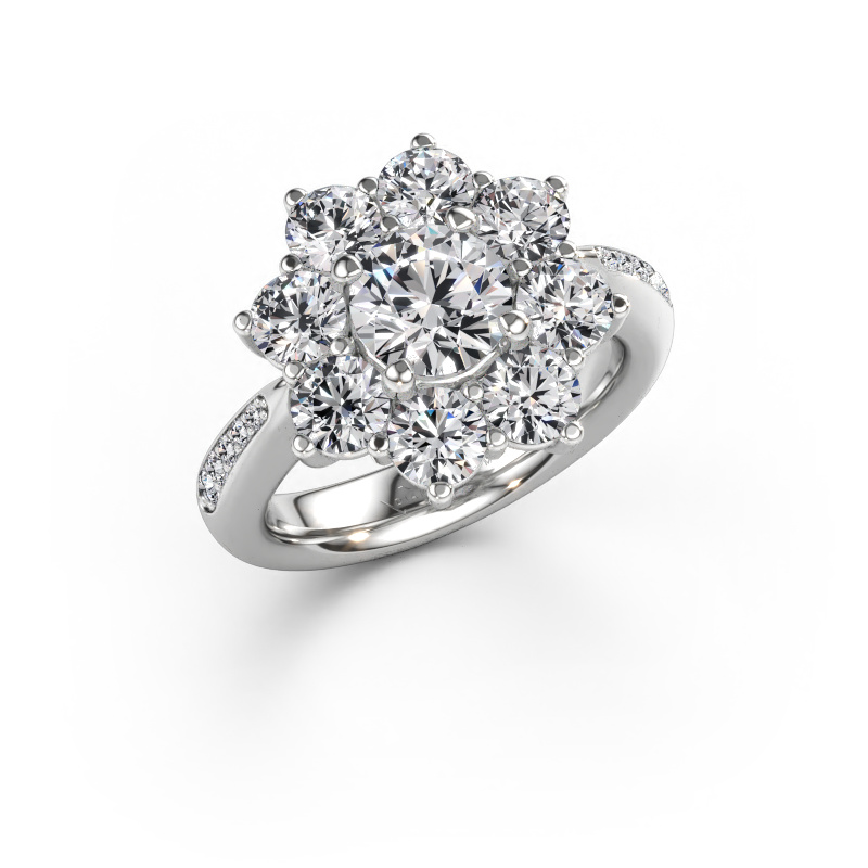 Immagine di Anello di fidanzamento Carolyn 2 585 oro bianco Diamante lab grown 3.082 crt