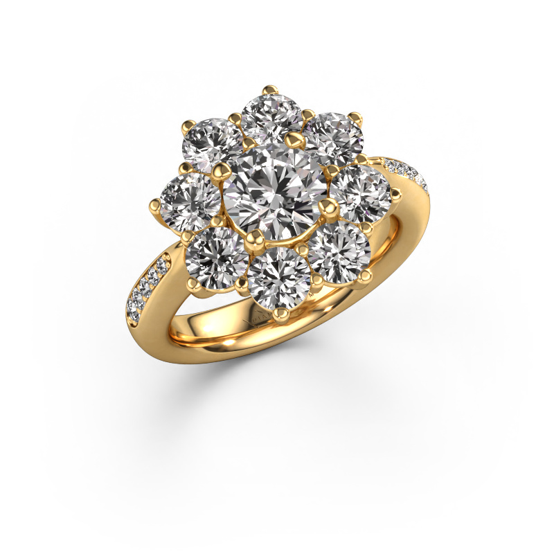 Image of Engagement ring Carolyn 2 585 gold Diamond 3.082 crt