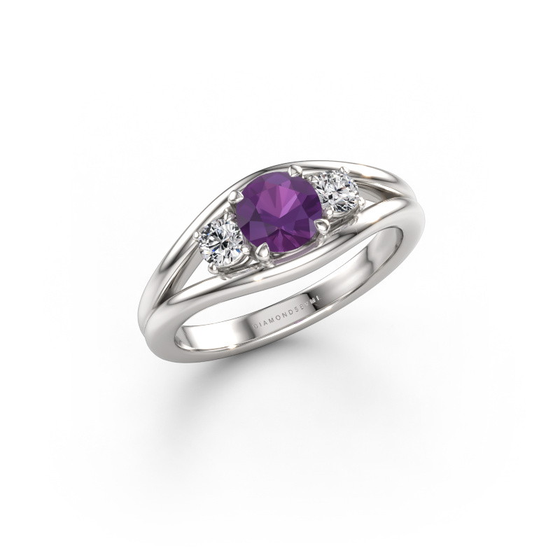 Bild von Ring Cassie RND 950 Platin Amethyst 5.4 mm