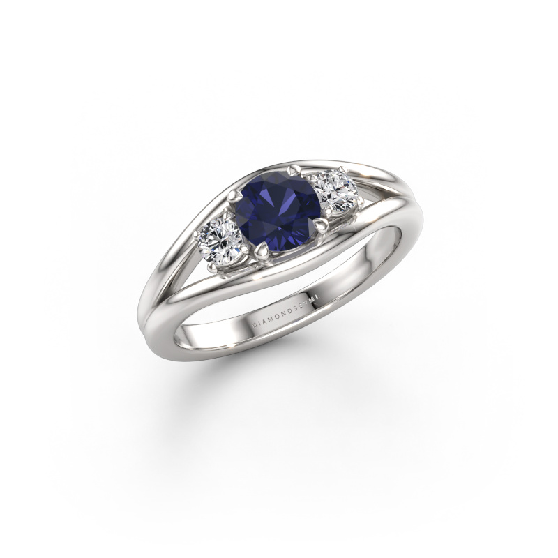 Bild von Ring Cassie RND 950 Platin Saphir 5.4 mm