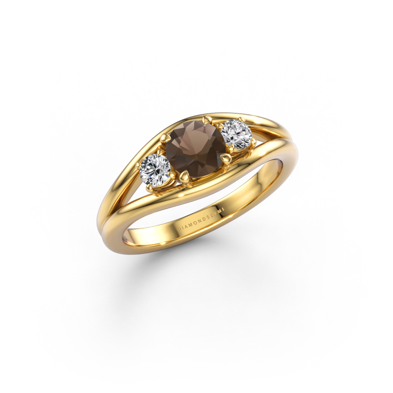 Bild von Ring Cassie RND 585 Gold Rauchquarz 5.4 mm