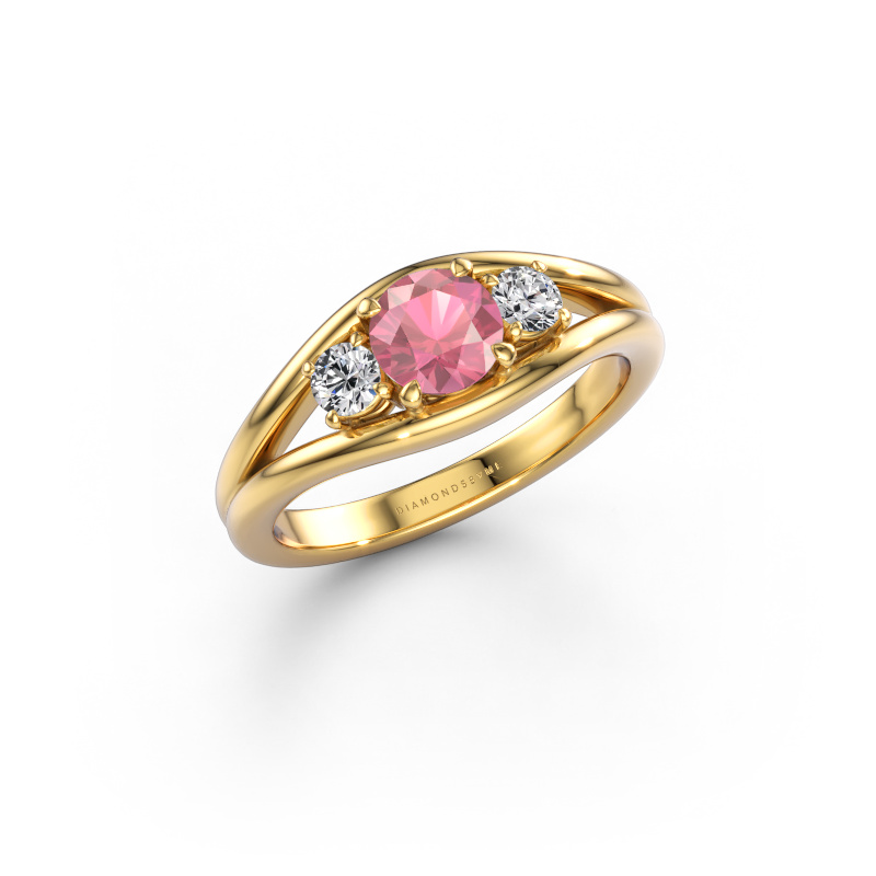 Bild von Ring Cassie RND 585 Gold Turmalin rosa 5.4 mm