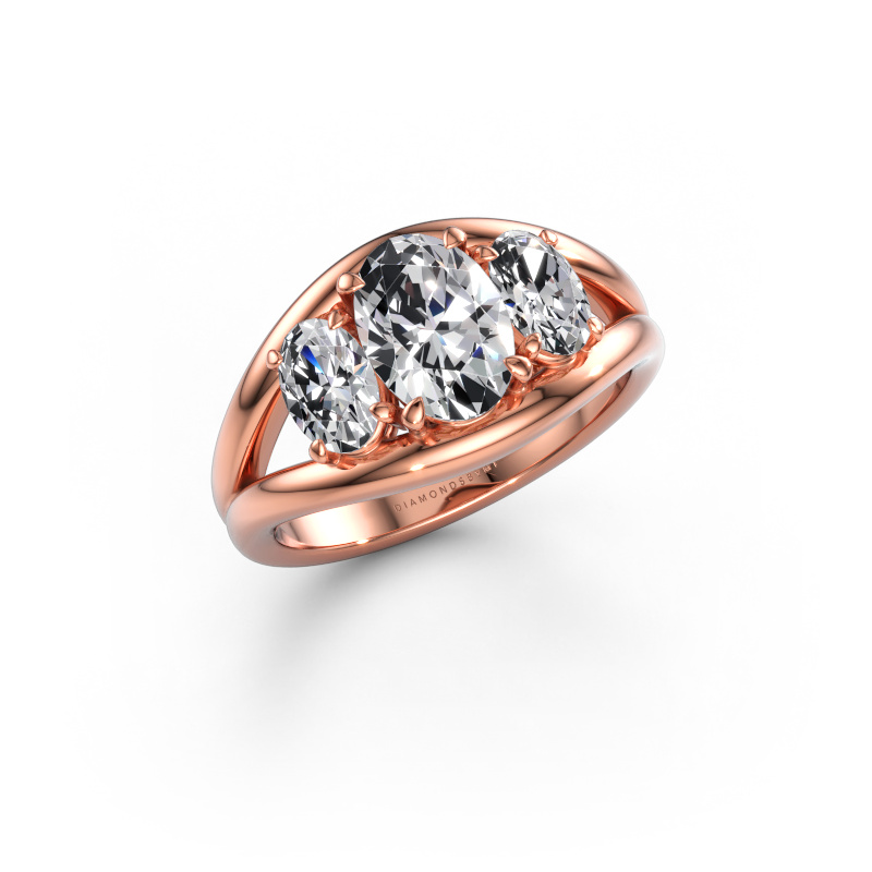 Bild av Ring Cassie OVL 585 roséguld Diamant 1.90 crt