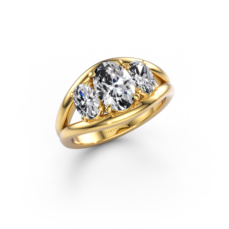 Immagine di Anello Cassie OVL 585 oro Diamante 1.90 crt