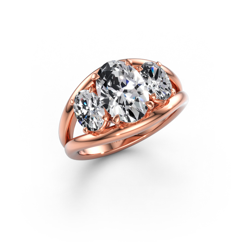 Bild av Ring Cassie OVL 585 roséguld Diamant 3.00 crt