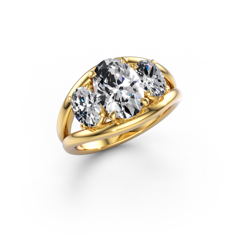 Immagine di Anello Cassie OVL 585 oro Diamante 3.00 crt