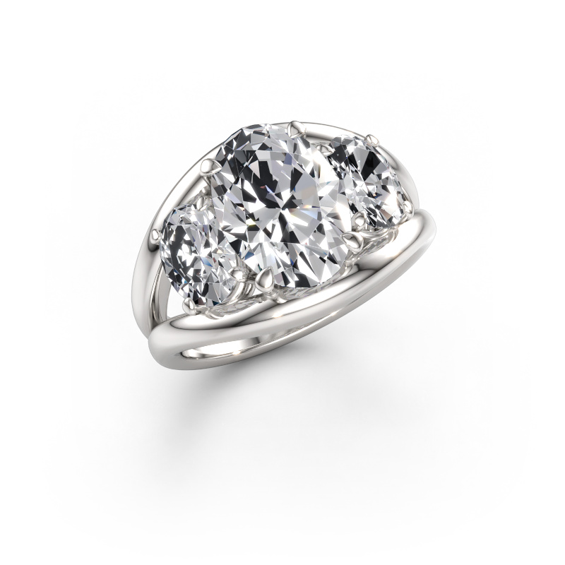 Bild av Ring Cassie OVL 585 vitt guld Diamant 4.10 crt