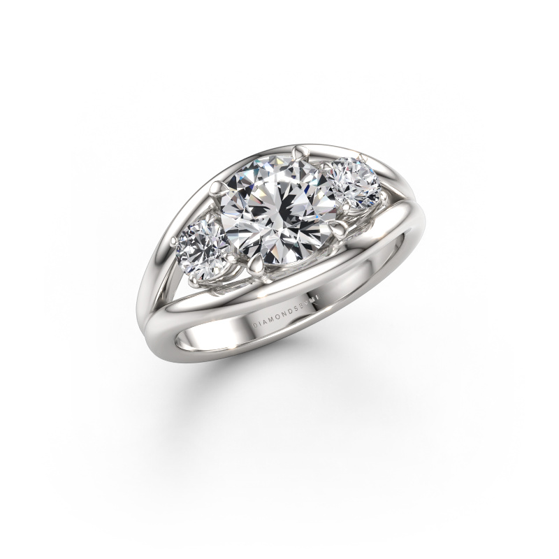 Bild von Ring Cassie RND 950 Platin Lab-grown Diamant 1.90 crt