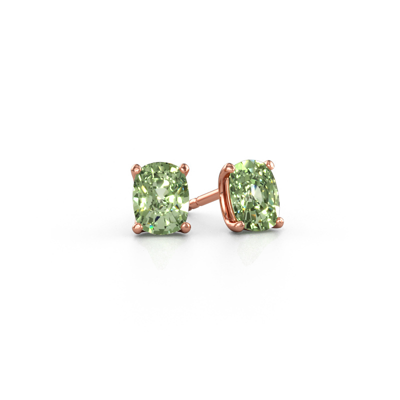 Immagine di Orecchini a lobo Sam CSH 585 oro rosa Diamante lab grown verde 6.8x5.2 mm