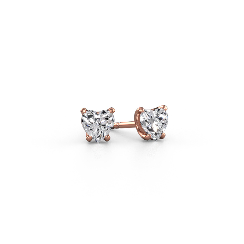 Bild von Ohrringe Sam Heart 585 Roségold Lab-grown Diamant 1.00 crt