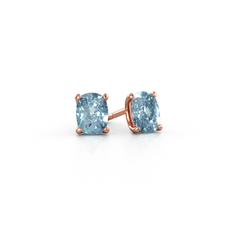 Immagine di Orecchini a lobo Sam CSH 585 oro rosa Diamante lab grown blu 6.8x5.2 mm