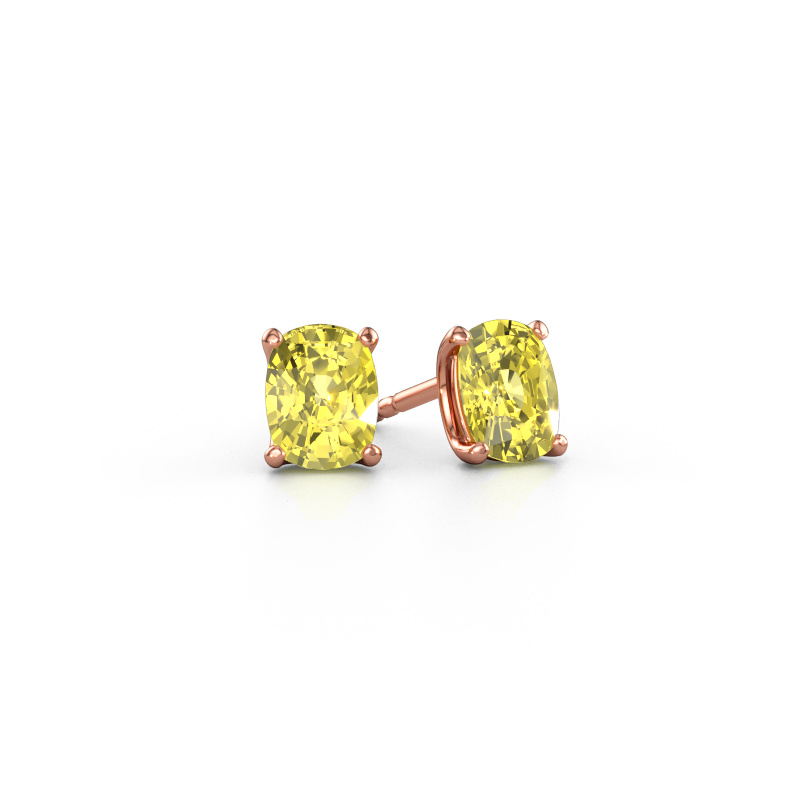 Immagine di Orecchini a lobo Sam CSH 585 oro rosa Diamante lab grown giallo 6.8x5.2 mm