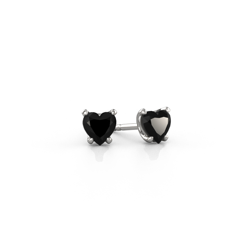 Bild von Ohrringe Sam Heart 950 Platin Schwarz Diamant 1.30 crt