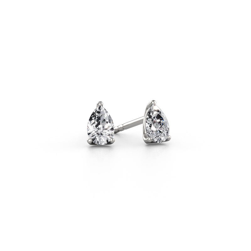 Image de Clous d'oreilles Sam PER 585 or blanc Diamant 0.90 crt
