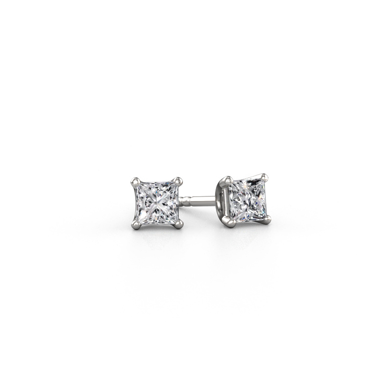 Afbeelding van Oorstekers Sam SQR 585 witgoud Lab-grown diamant 0.80 crt