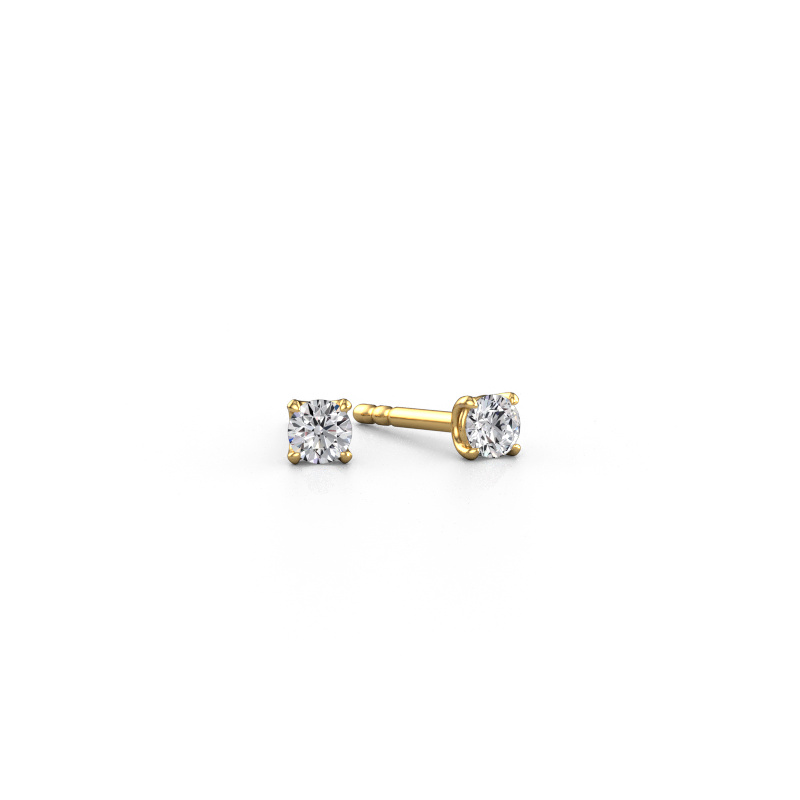 Afbeelding van Oorstekers Sam RND 585 goud Diamant 0.20 crt