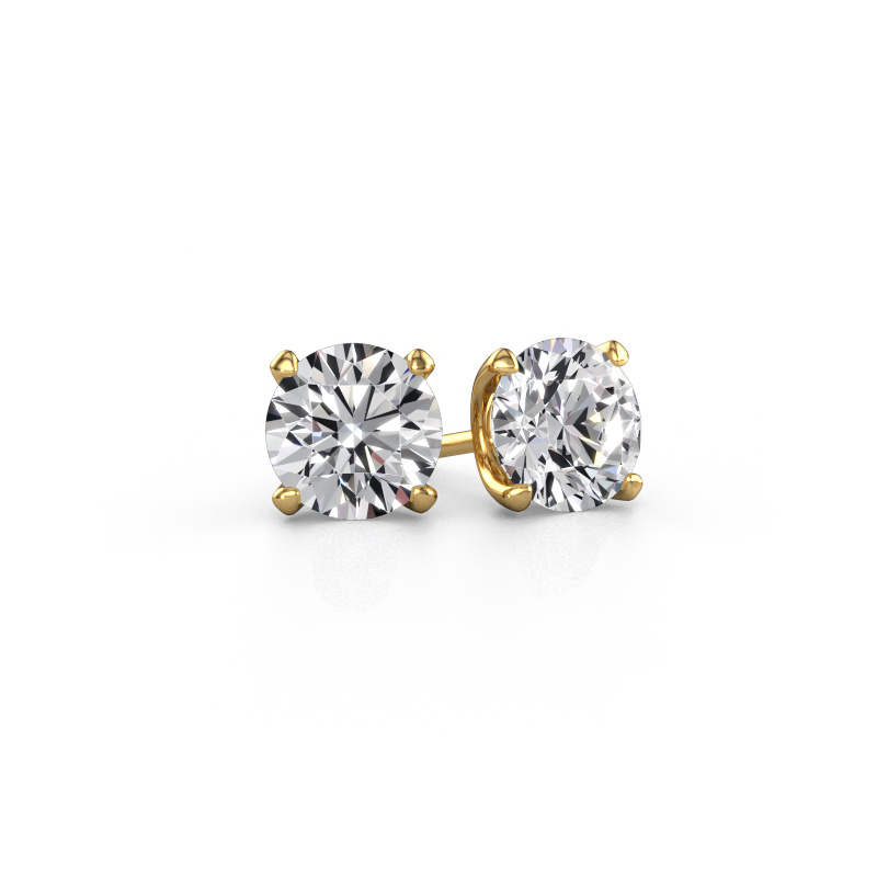 Bild von Ohrsteckers Sam RND 585 Gold Lab-grown Diamant 3.00 crt