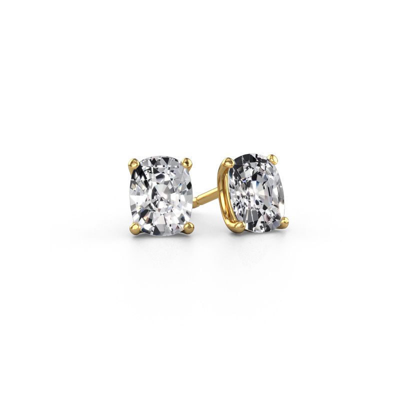 Image of Stud earrings Sam CSH 585 gold Lab grown diamond 2.50 crt