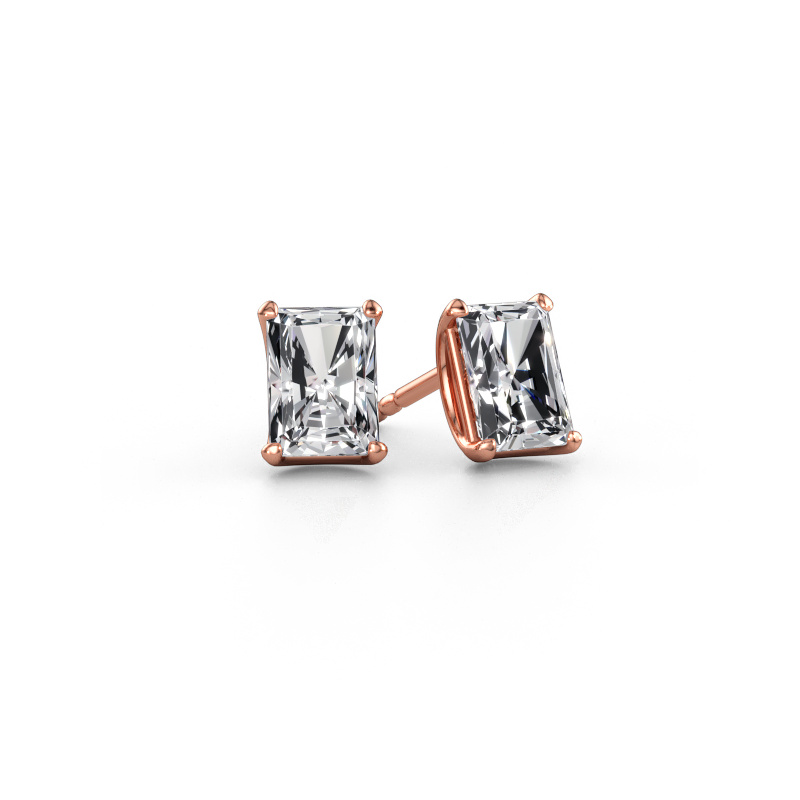 Afbeelding van Oorstekers Sam RAD 585 rosé goud Diamant 2.00 crt