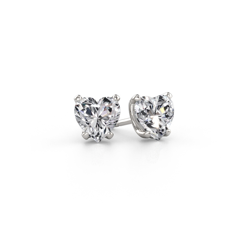 Immagine di Orecchini Sam Heart 585 oro bianco Diamante lab grown 2.50 crt