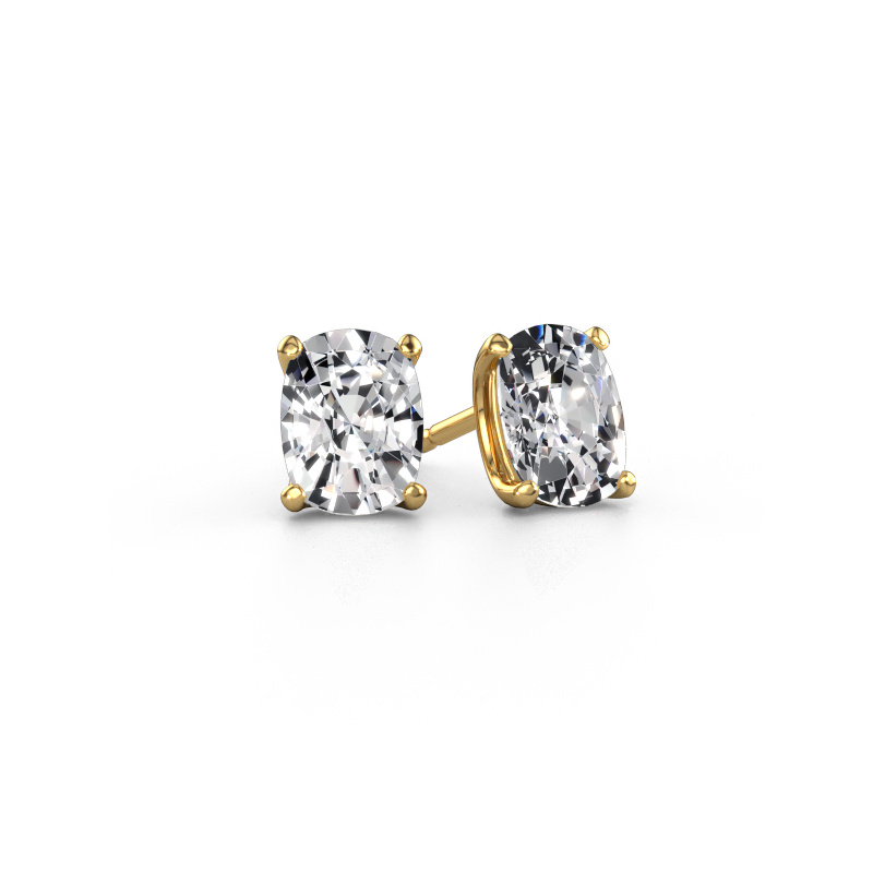 Image of Stud earrings Sam CSH 585 gold Lab grown diamond 3.00 crt