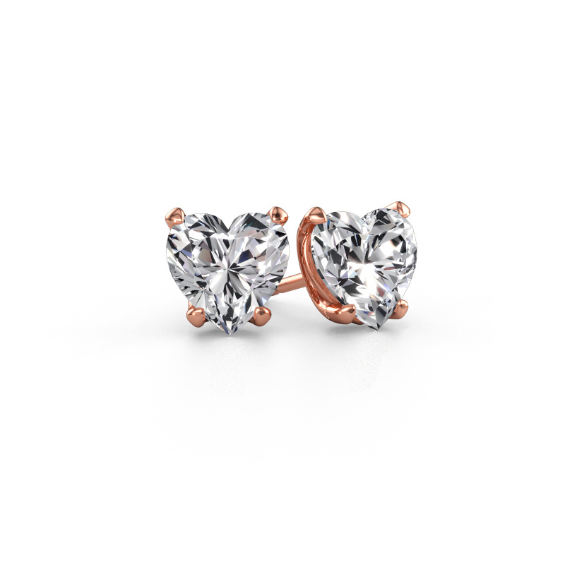 Immagine di Orecchini Sam Heart 585 oro rosa Diamante 4.00 crt