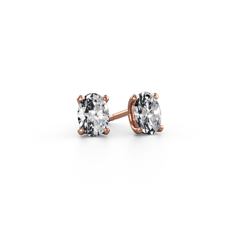 Bild von Ohrsteckers Sam OVL 585 Roségold Lab-grown Diamant 1.40 crt