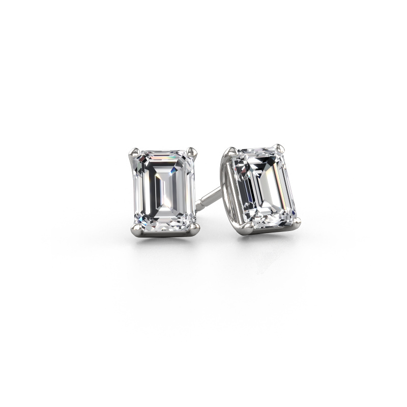 Image of Stud earrings Sam EME 950 platinum Diamond 3.00 crt