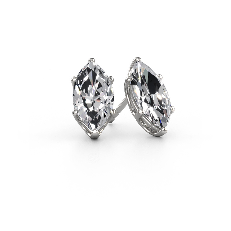 Image of Stud earrings Sam MRQ 585 white gold Diamond 4.00 crt