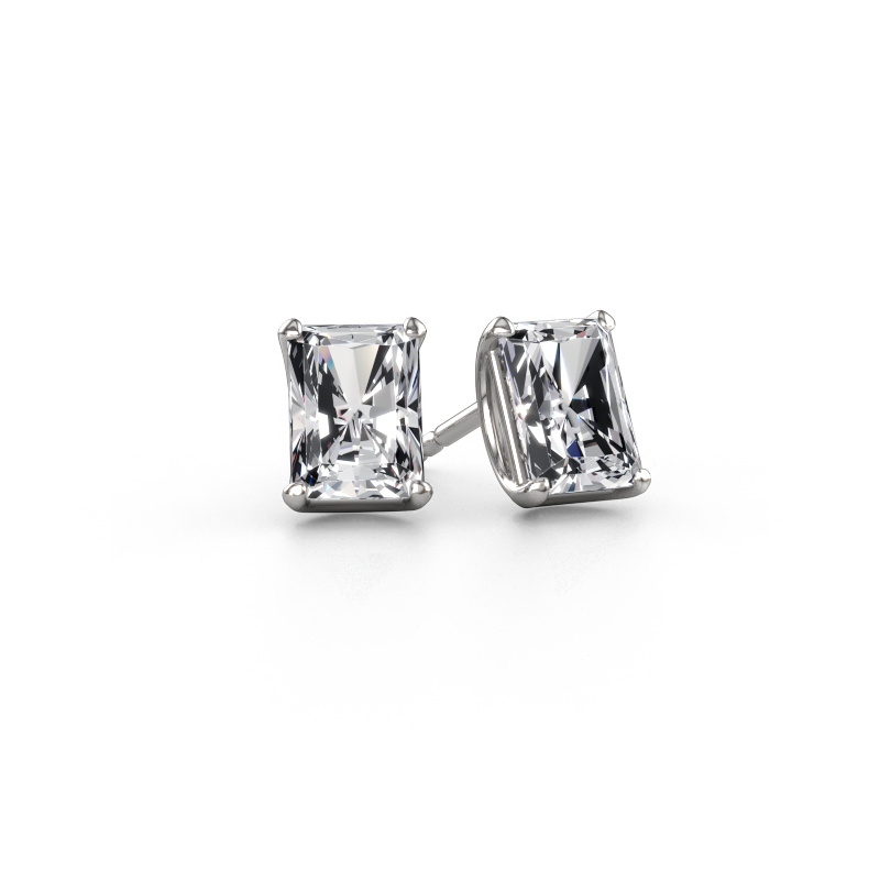 Image of Stud earrings Sam RAD 585 white gold Diamond 3.00 crt
