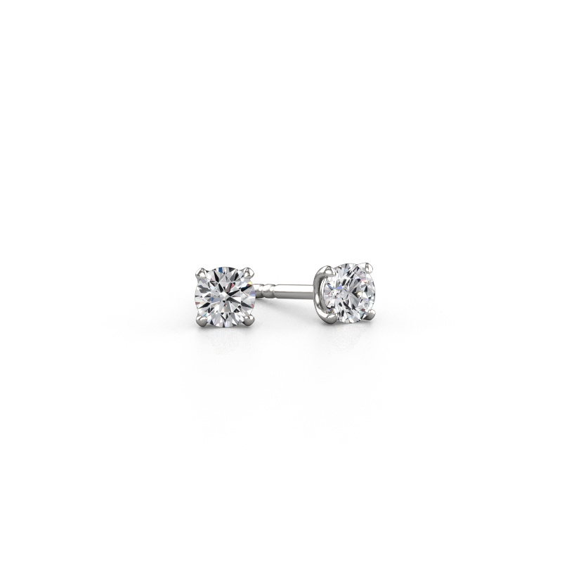 Bild von Ohrsteckers Sam RND 950 Platin Diamant 0.50 crt