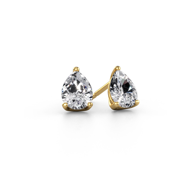 Image of Stud earrings Sam PER 585 gold Diamond 2.00 crt