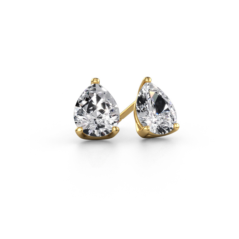 Image of Stud earrings Sam PER 585 gold Diamond 3.00 crt