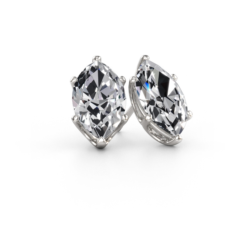 Immagine di Orecchini a lobo Sam MRQ 585 oro bianco Diamante lab grown 6.00 crt