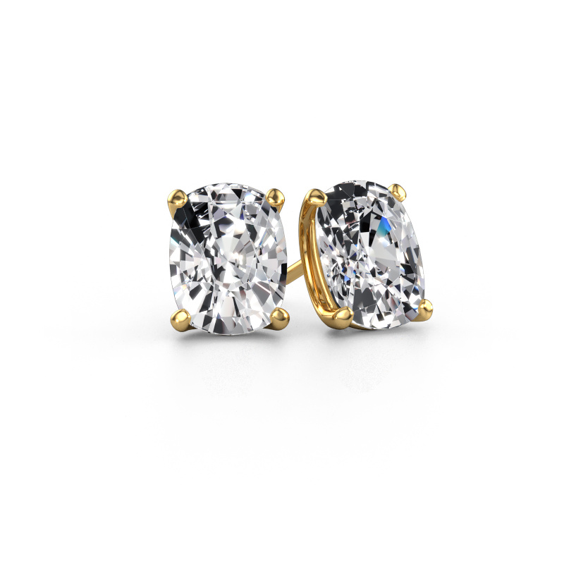 Image de Clous d'oreilles Sam CSH 585 or jaune Diamant synthétique 6.00 crt