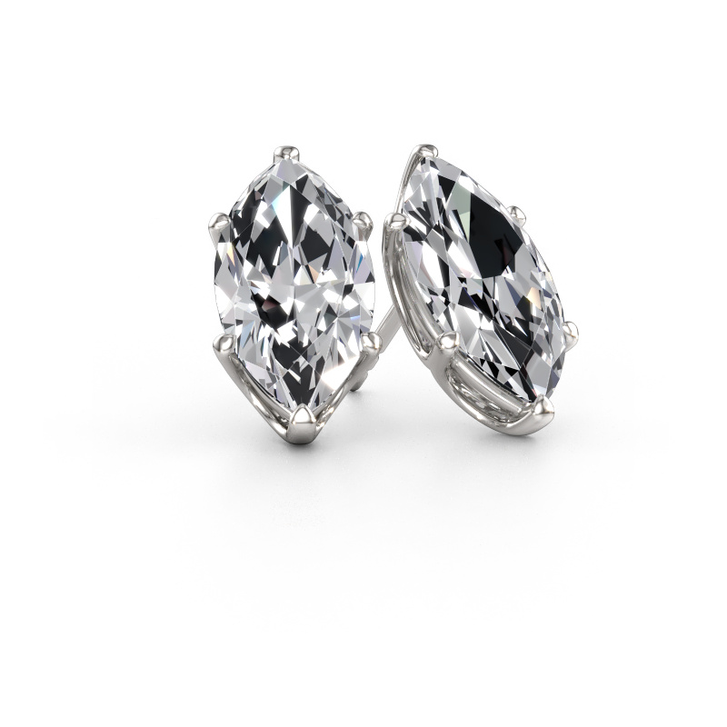 Immagine di Orecchini a lobo Sam MRQ 585 oro bianco Diamante lab grown 7.72 crt