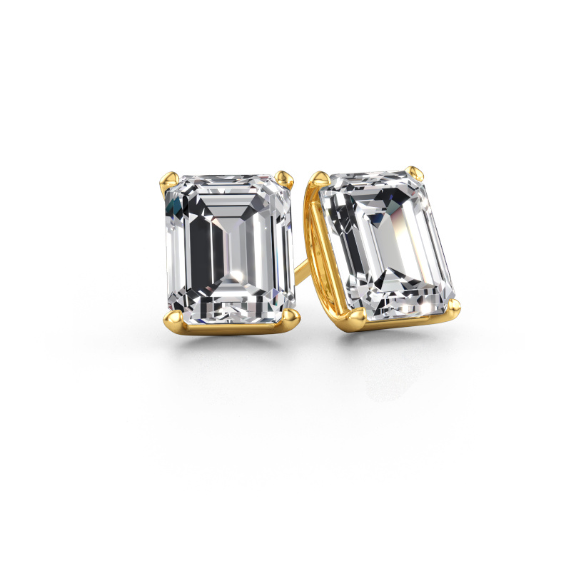 Imagen de Pendientes de botón Sam EME 585 oro Diamante de laboratorio 7.00 crt